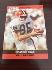 1990 Pro Set #470 Brian Brennan Cleveland Browns Boston College Eagles