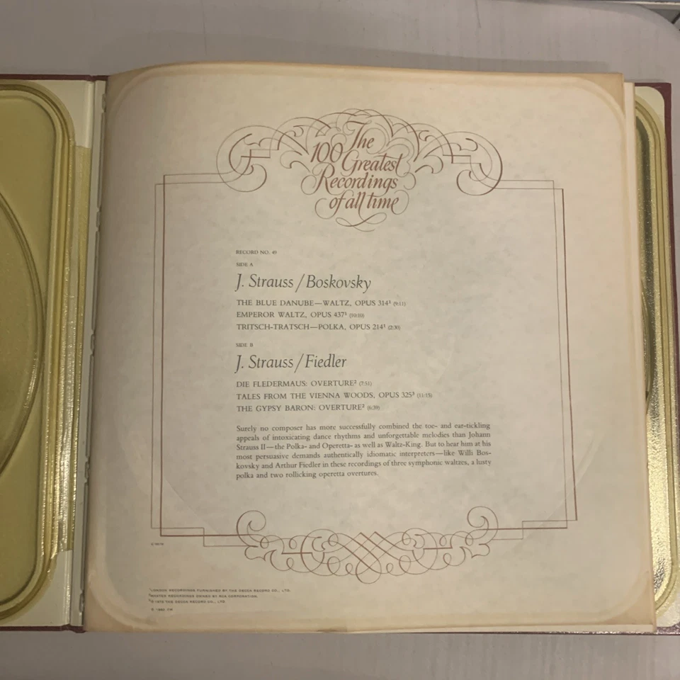 The Greatest 100 Recordings Of All Time,49/Box Set(2), Franklin Mint, Set 25 - Image 2 of 4