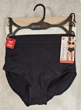 Skinny Girl 3 Pack Shaping Seamless Briefs M Tummy Toning Panel Black White Tan