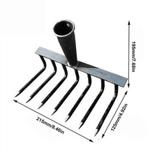 Multi-Zahn J&auml;ten Hacke Gartenwerkzeug Carbonstahl vielseitig