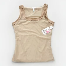 NWT SPANX Haute Contour Sexy Sheer 460 Camisole Size LARGE Ruffle MSRP $158