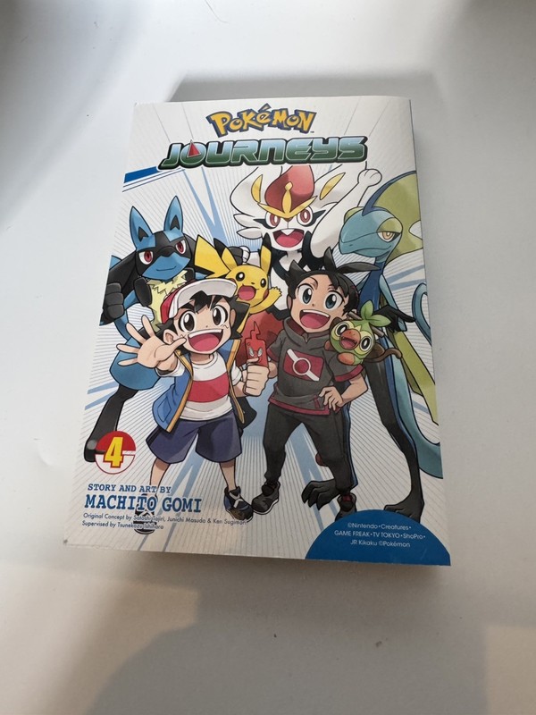 Pokemon journeys Manga Anime Nintendo Machito Gomi Vol 4 English Viz Media final