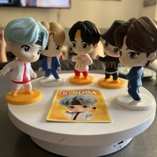 2025McDonald's TINY TAN x BTS Happy Meal Toys Lot of 5 K-Pop Collectibles 4  Ht
