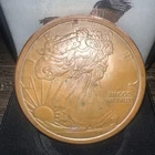 Walking Liberty .999 Fine Copper Golden State Mint 5 Oz Round