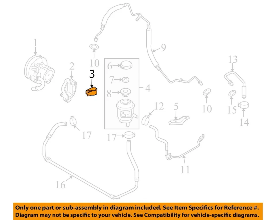 2009-2011 CHEVROLET PONTIAC AVEO5 G3 BRACE ASM P S PUMP RR 55556833 - NEW OEM - Image 2 of 3