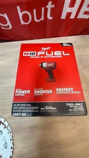 2967 20 1/2" High Torque Impact Wrench MSRP $299 M18 Milwaukee AUC#1 chuck