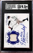 2019 Panini Flawless Juan Marichal Patch SAPPHIRE /10 SGC 9.5 w/10 AUTO (4/10)