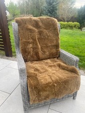 Paquet De 2 Classique Tapis Peau Mouton Housse Siège Chaise Sofa Carmell