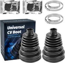 CV Boot Repair Kit,Fits Shaft Size 26mm to 34mm  2PCS CV Axle Boot 2PCS CV Boot