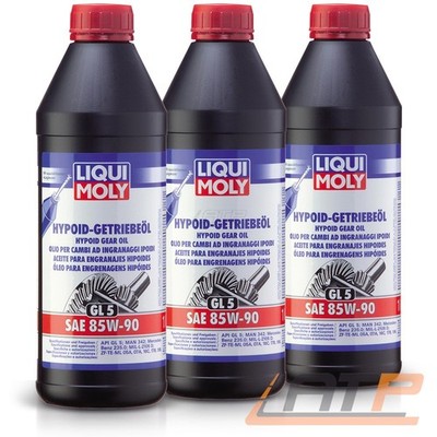 LIQUI MOLY 3x 1 L HYPOID GETRIEBEÖL GL5 SAE 85W90 MB 235.0 MAN 342 ZF TE ML