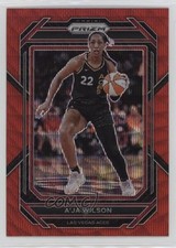2023 Panini Prizm WNBA Ruby Wave Prizm A'ja Wilson #25 0i7n