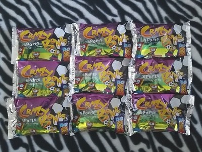 9 NEW SEALED PACKS GOGOS CRAZY BONES ORIGINAL ''SPORTS'' VERSION   36 BONES  