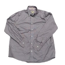 Eddie Bauer Wrinkle Resistant Plaid Button-Up Shirt   Men  s Large