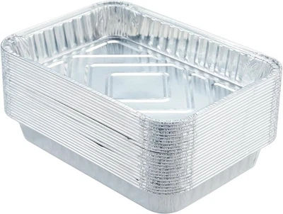 BRANDED 20 Pack Small Drip Pans Weber Aluminum X Pan Grill Of Genesis Spirit Q Bbq 8.5x6