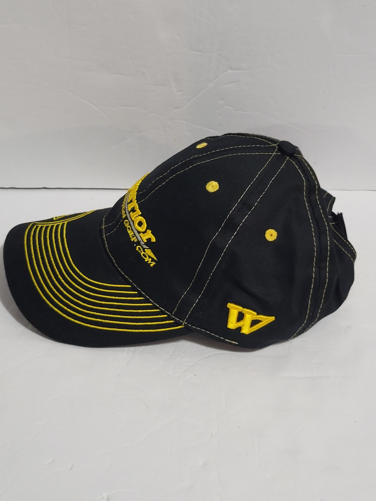Warrior Custom Golf .com Adjustable Black Hat OSFM - image 2