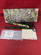 Evalectric Soft Touch Peacock Ceramic 1.25" New Evolution Hair Iron Straightener