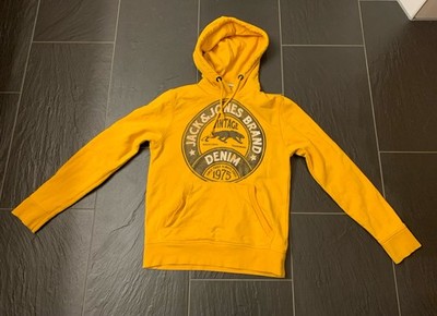 toll! Pullover Hoody Kapuzenpullover Gr 152 158 gelb Jack & Jones Jungen