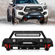 Stubby Front Bumper W/ Skid Plate For 16-2023 Toyota Tacoma 3rd Gen (Need To Cut