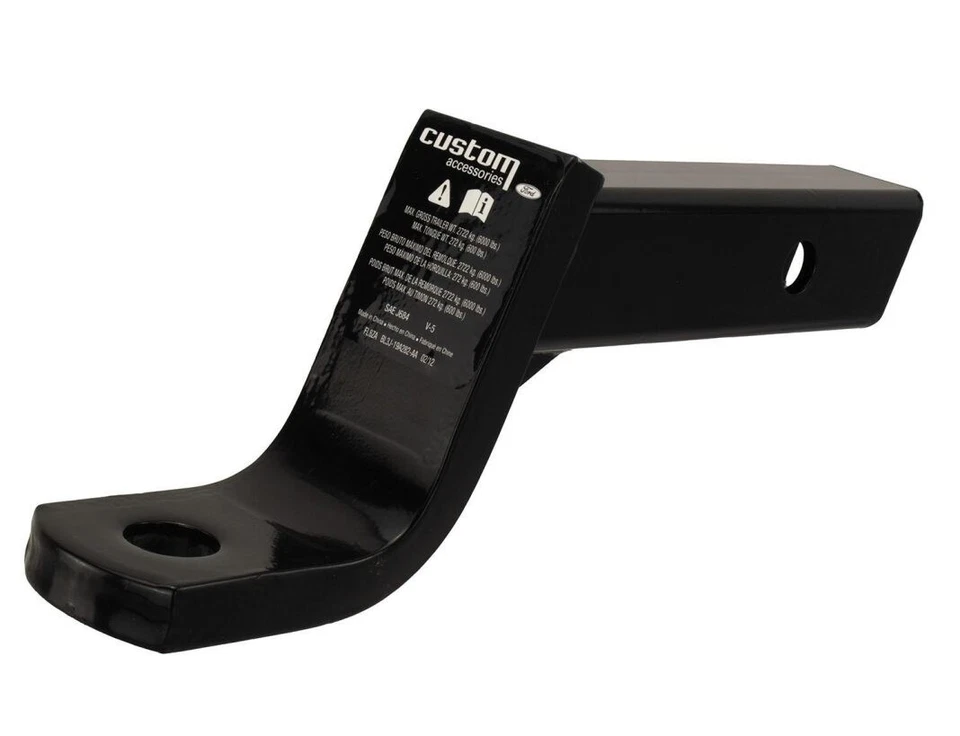 FORD Truck Trailer Tow Hitch Ball Mount 2 1/4" Rise x 4" Drop x 1" Hole in Black Foto 4 de 4