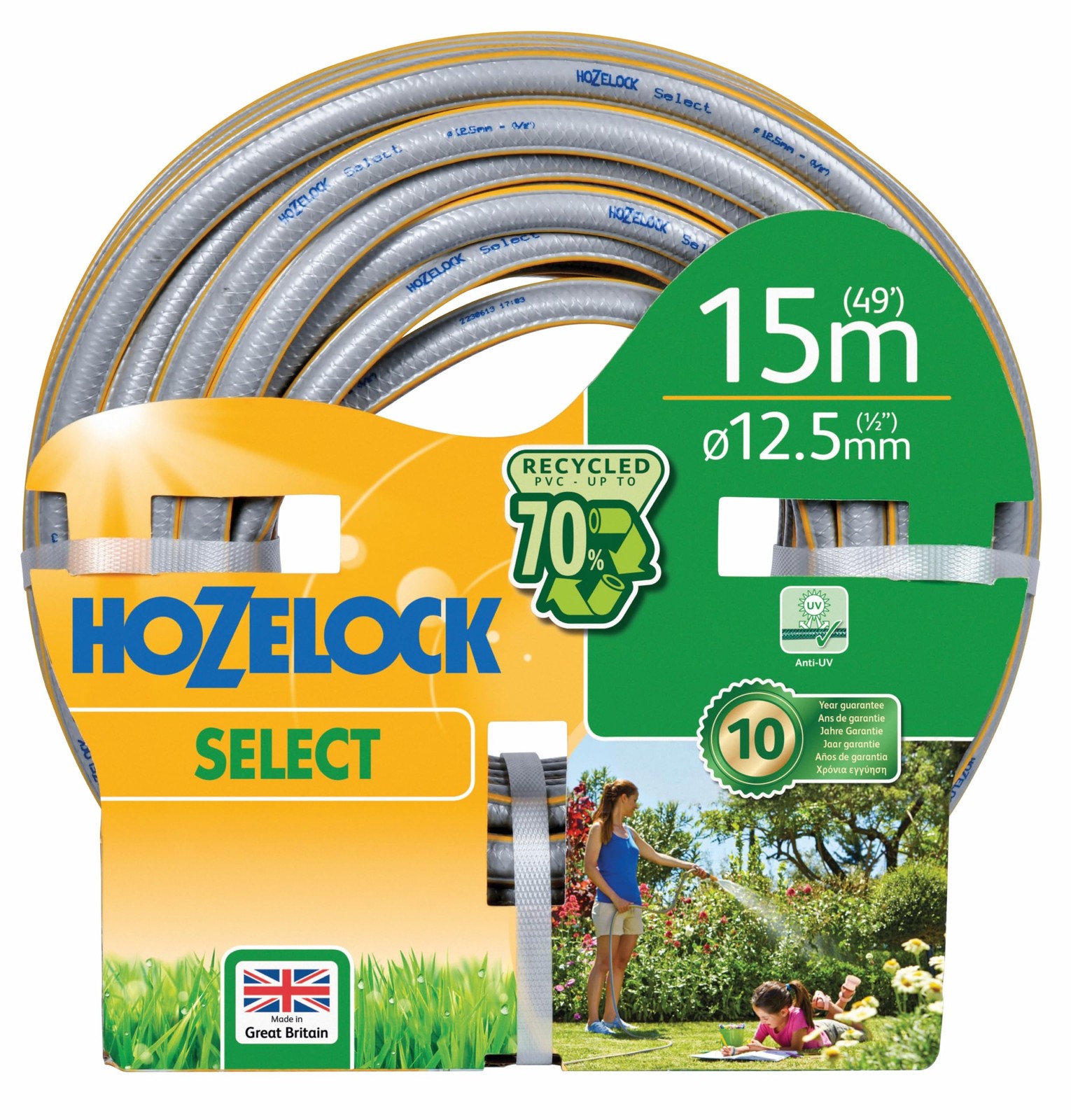 HOZELOCK - Select Hose 125mm x 15m Braided Reinforcement Hard-Wearing Ga 15390₽