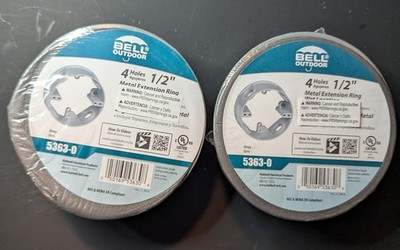 Bell Outdoor 5363-0 Extension Adapter, 4 in, 4-Knockout, Aluminum (2 pack)