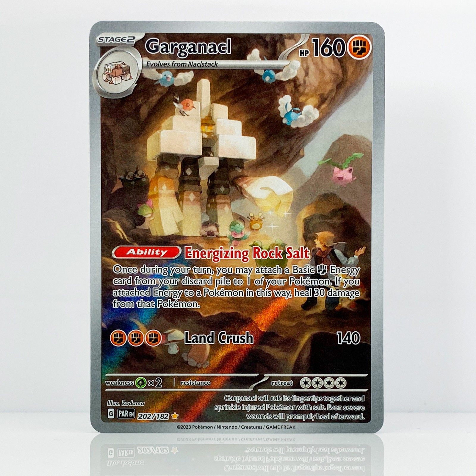 Garganacl - Pokémon - Paradox Rift - 202/182 Holo Illustration Rare NM