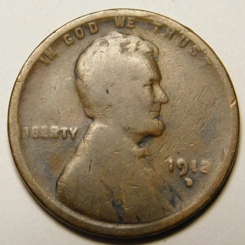 1912 D Lincoln Wheat Cent Penny Cull  "Actual Coin Pictured"
