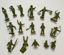 Marx Toys 1/32nd Scale Plastic Boy Scout Figures Set Of 16