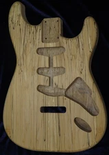 Spalted Maple Top/ Butternut Strat Style body - Standard 3lbs 11oz  #3562