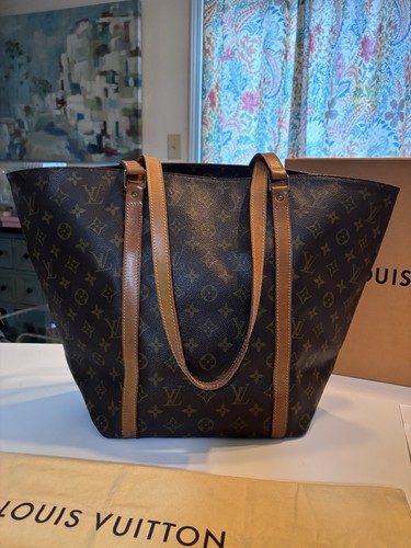 LOUIS VUITTON Monogram Sac Shopping Tote Purse M51108 LV N00975 Preloved Luxury