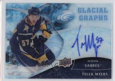2009-10 Upper Deck Ice Glacial Graphs Tyler Myers #GG-MY Rookie Auto RC 2a8