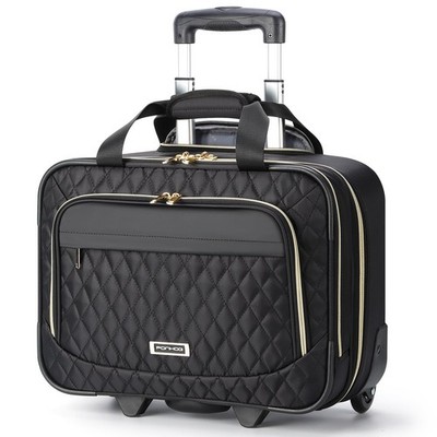 Rolling Laptop Bag, 15.6 Inch Rolling Briefcase for Women with Wheels, Carry ...