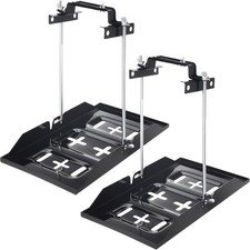 2 Set Battery Hold Down Tray Kit Adjustable Universal 9" Bolt with 13.4" Tray