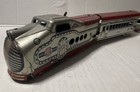 1950-MARX UNION PACIFIC M10005 LITHO TIN TOY TRAIN SET-LOCOMOTVE & 3 CARS — photo 3