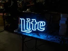 Vintage Neon Lite Beer Sign Everbrite Electric Signs GHN NEON CO. INC. WORKS