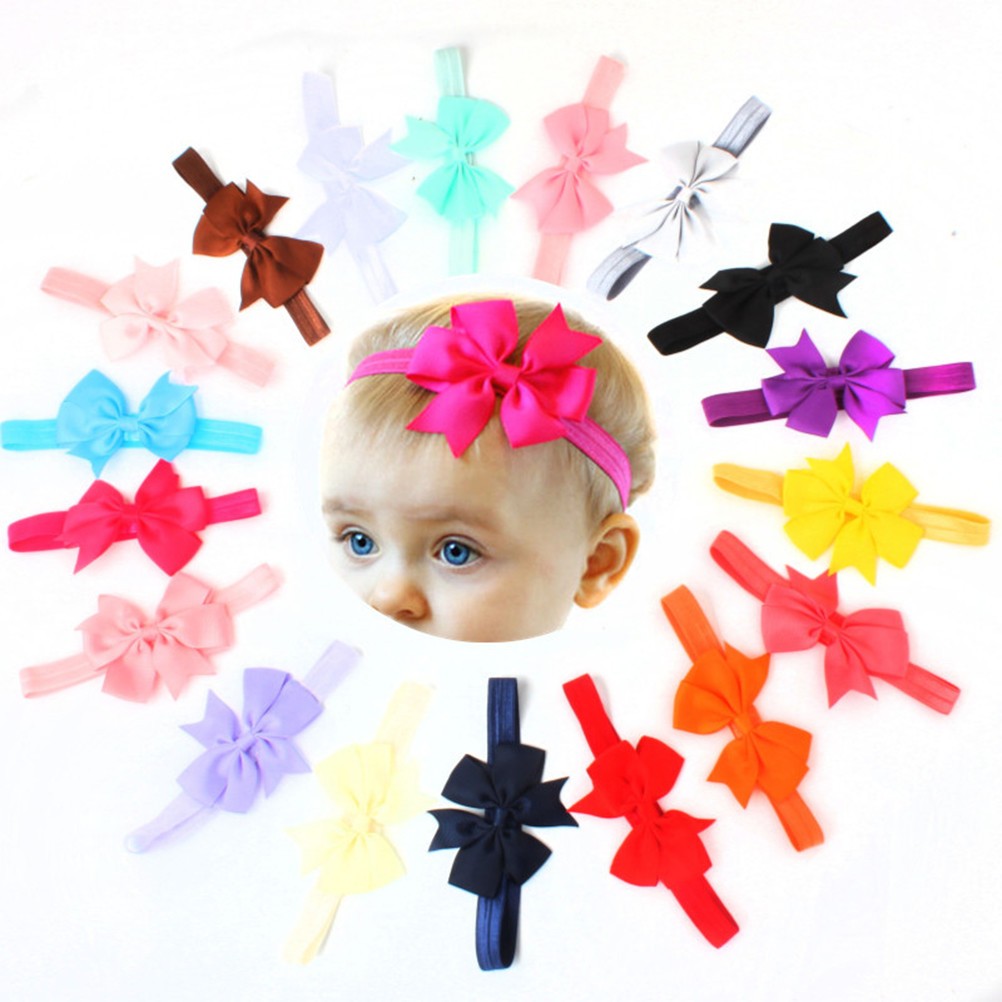Infant Hair Bow Headbands 20Pcs Durable Assorted Colors for Babies | eBay