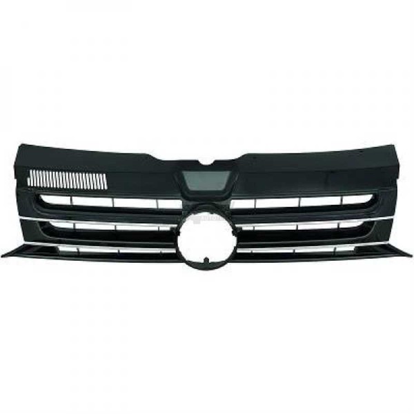 KüHlergrill KüHlergitter Chrom Schwarz FüR Vw Transporter V Kasten-image