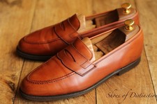 Crockett & Jones Wilton Brown Leather Loafers Shoes Men's UK 9.5 E EU 43.5
