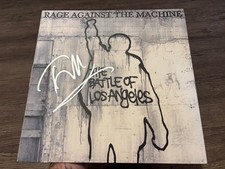 TOM MORELLO SIGNED AUTOGRAPHED RAGE AGAINST THE MACHINE LP VINYL BATTLE OF LA