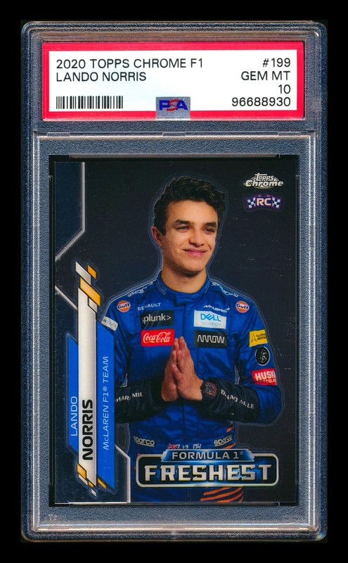 2020 Topps Chrome F1 #199 Lando Norris RC Freshest PSA 10
