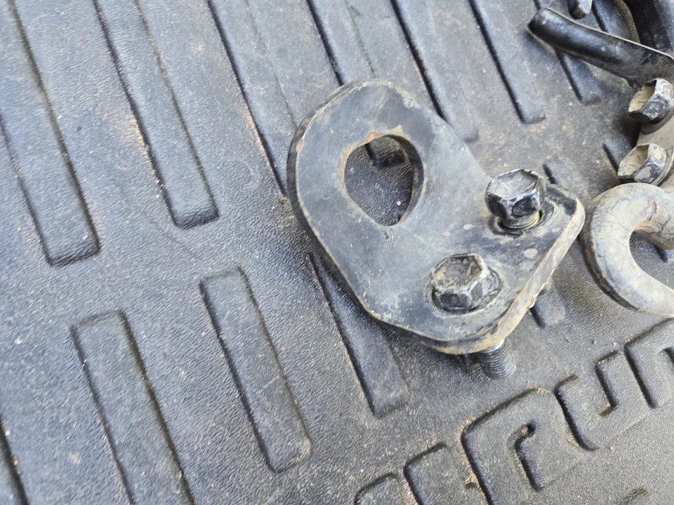 1990-1995 Toyota 4runner Pickup FRONT TOW HOOKS pull Point Hook Loop - Image 3 of 4