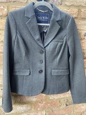 Jack Wills Dark Charcoal Grey Ladies Blazer Size 12