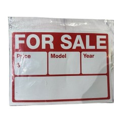 2 Pack - 9 X 12 For Sale Sign 2-Line High Impact, Superior Visibility