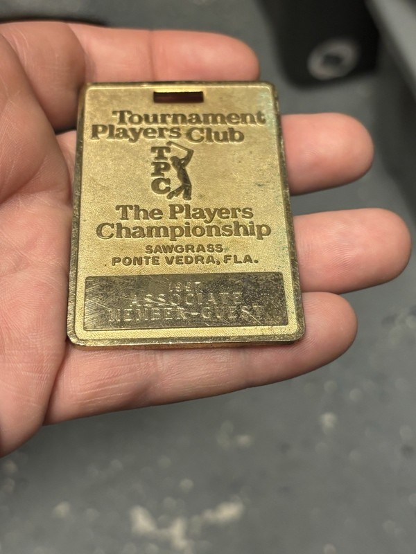 1997 Tournament Players Club golf bag tag The Players Championship  TPC Sawgrass