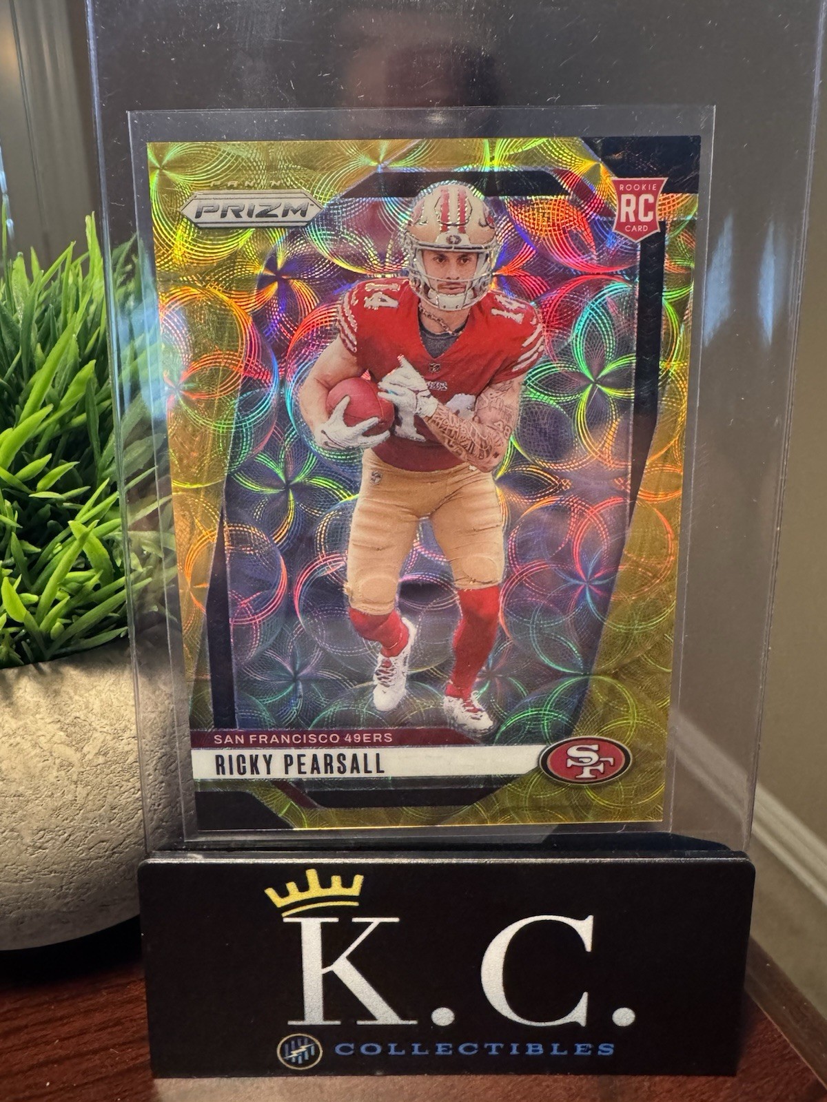 2024 Panini Prizm Ricky Pearsall #383 Gold Choice Scope #2/10: (RC) SSP 49'ers