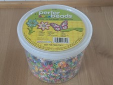 Perler Beads 5,500 Pcs Open box, almost full of beads, as pictured, beads only