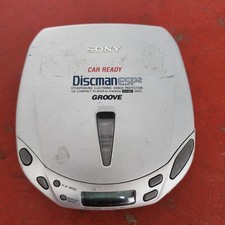 Sony Discman CD Player Groove D-E401 Portable Silver FOR PARTS Not Tested