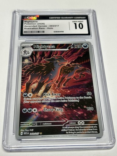 Mightyena graded CGC 10 for sale on eBay