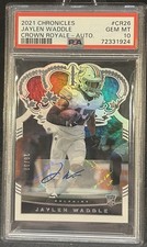 2021 Chronicles Crown Royale Auto Rookie Jaylen Waddle CR26 (RC) PSA 10 Football