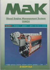 Krupp Mak Dimos Marine Diesel Engine Management System Sales Folder 1992